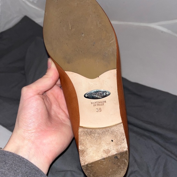 Sarah Flint Brown Leather Flats